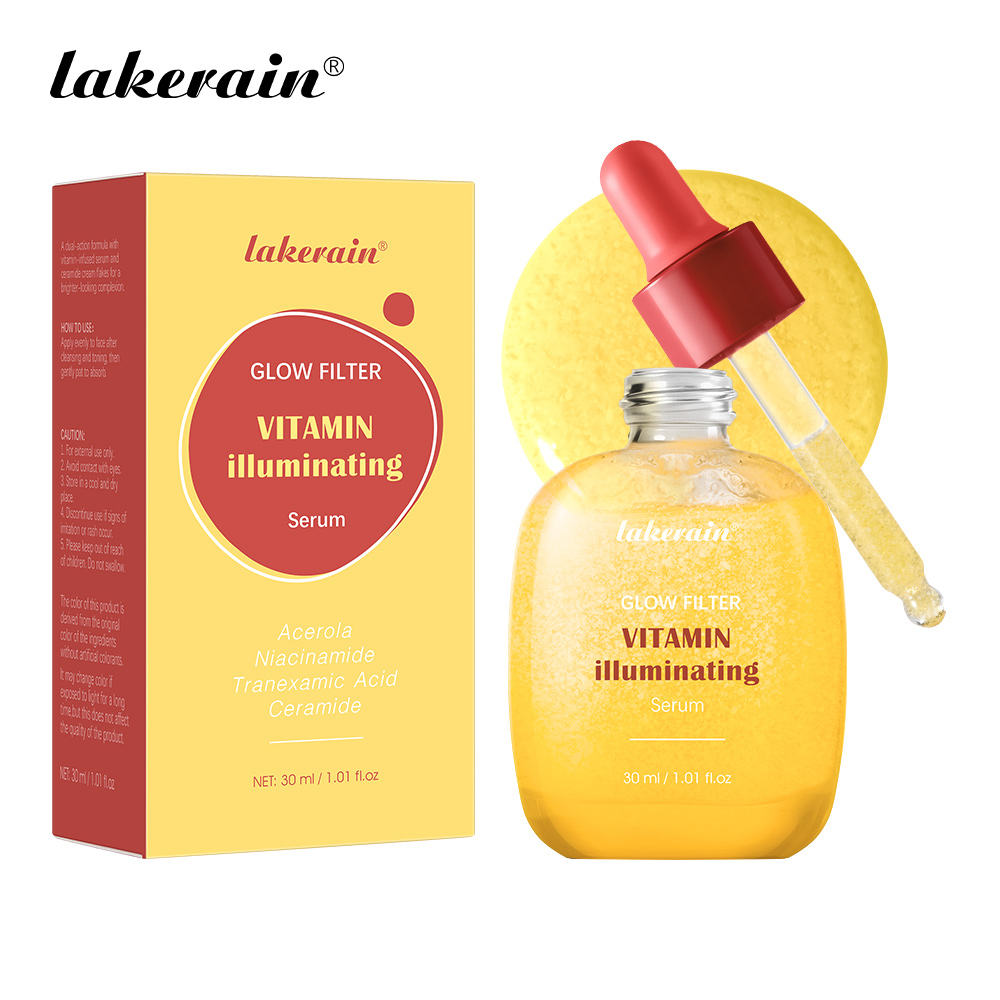 Private Label Vitamin C Illuminating Serum Brightening Facial Serum for Dark Spot Corrector Even Skin Tone OEM Serum