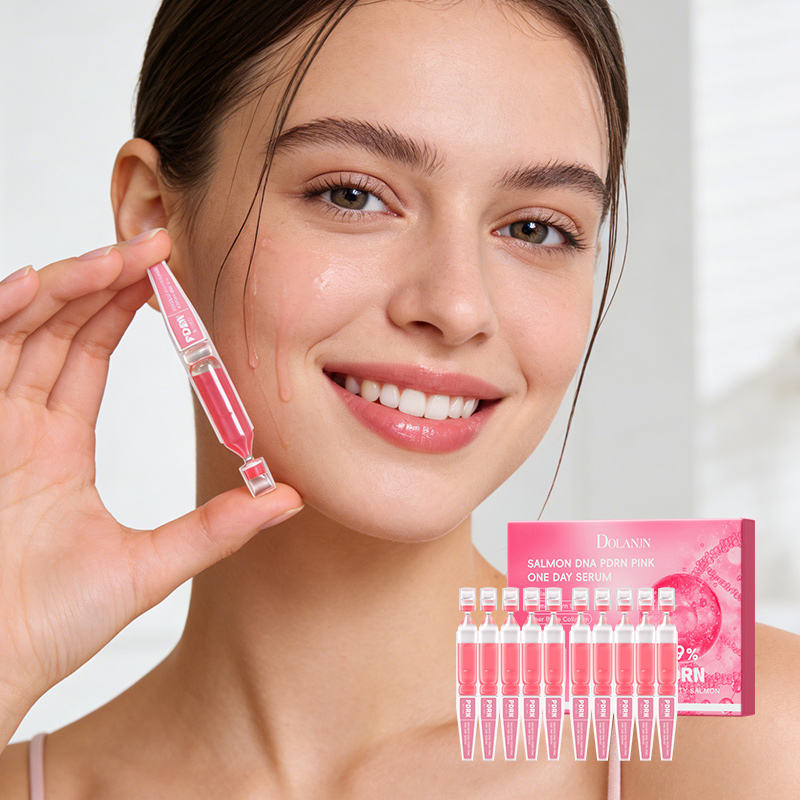 OEM Pdrn Skin Booster Serum Anti-age Moisturizing Pdrn Salmon Dna pink Peptide Serum 30ml 10 Pieces for Daily