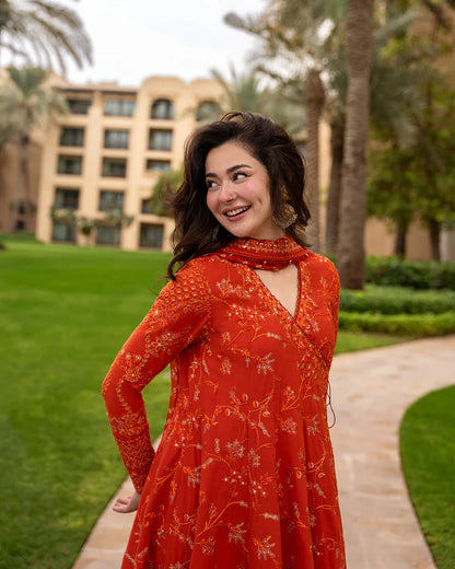 Faiza Saqlain – Denisa (AK-3421) Premium Embroidered Luxury Lawn 3-Piece Suit