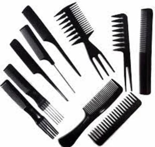 Pack of 10-Professional Hairdressing Combs For Women And Men