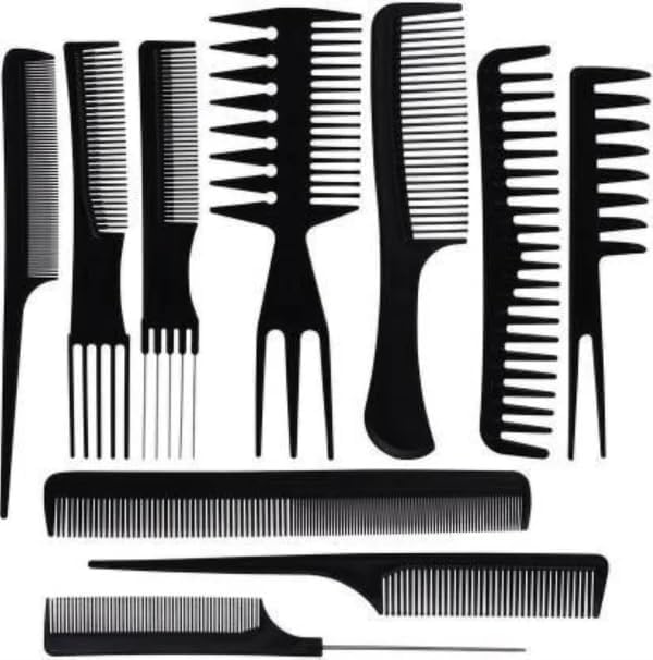 Pack of 10-Professional Hairdressing Combs For Women And Men