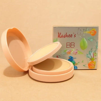 Kashees 2 In 1 Face Powder 110g – Dual Coverage Foundation & Setting Powder with Smooth Matte Finish, Long-Lasting Oil Control Formula for Flawless Everyday Makeup