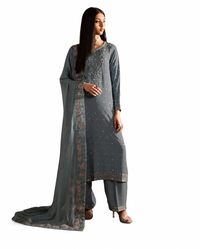 | Premium Embroidered Luxury Lawn 3 Piece Suit ✨