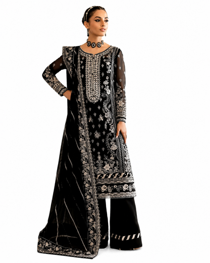 Gulaal Premium Embroidered Luxury Lawn 3 Piece Suit | AK-3436