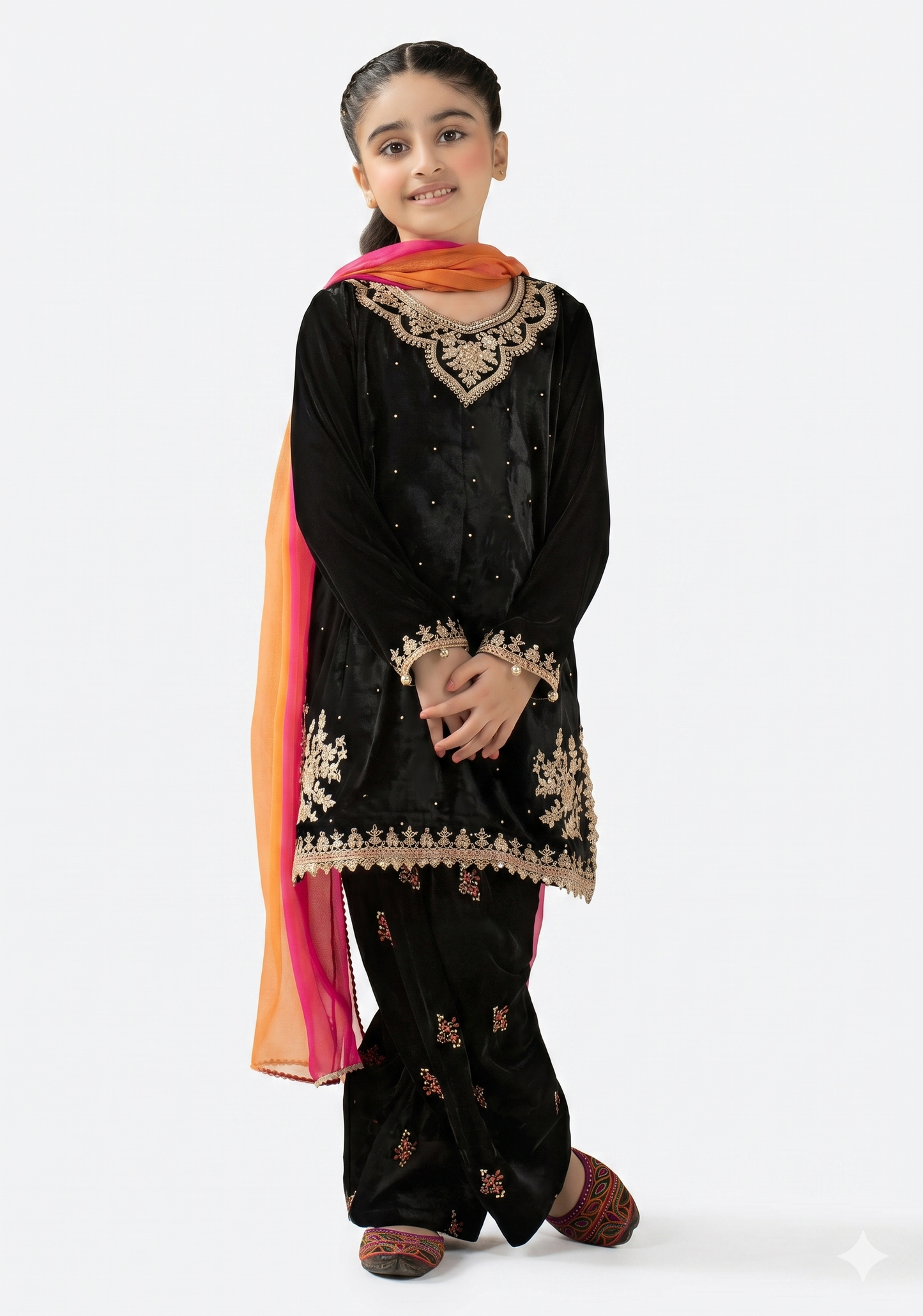 MARIA.B. Kids Embroidered Luxury Lawn - AK-2204