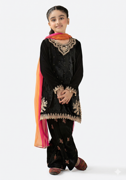 MARIA.B. Kids Embroidered Luxury Lawn - AK-2204
