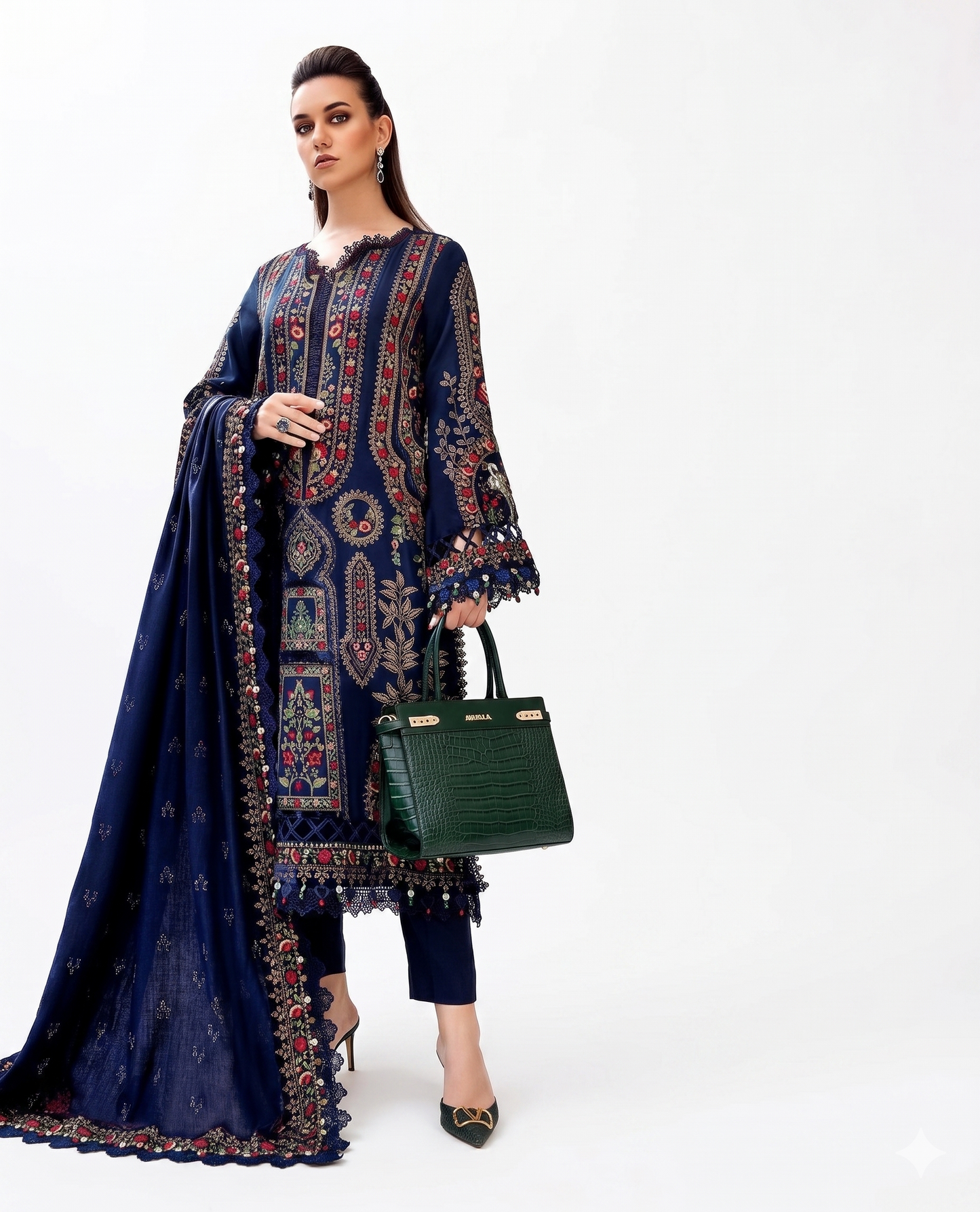 MARIA.B. Premium Embroidered Luxury Lawn - AK-3309