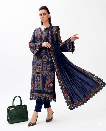 MARIA.B. Premium Embroidered Luxury Lawn - AK-3309