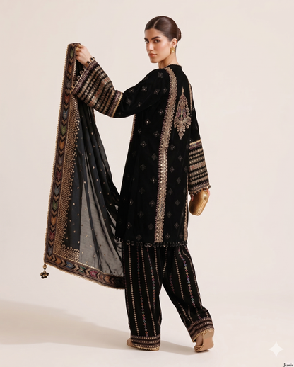 Jazmin Sequence Embroidered & Premium Luxury Lawn - AK-3353