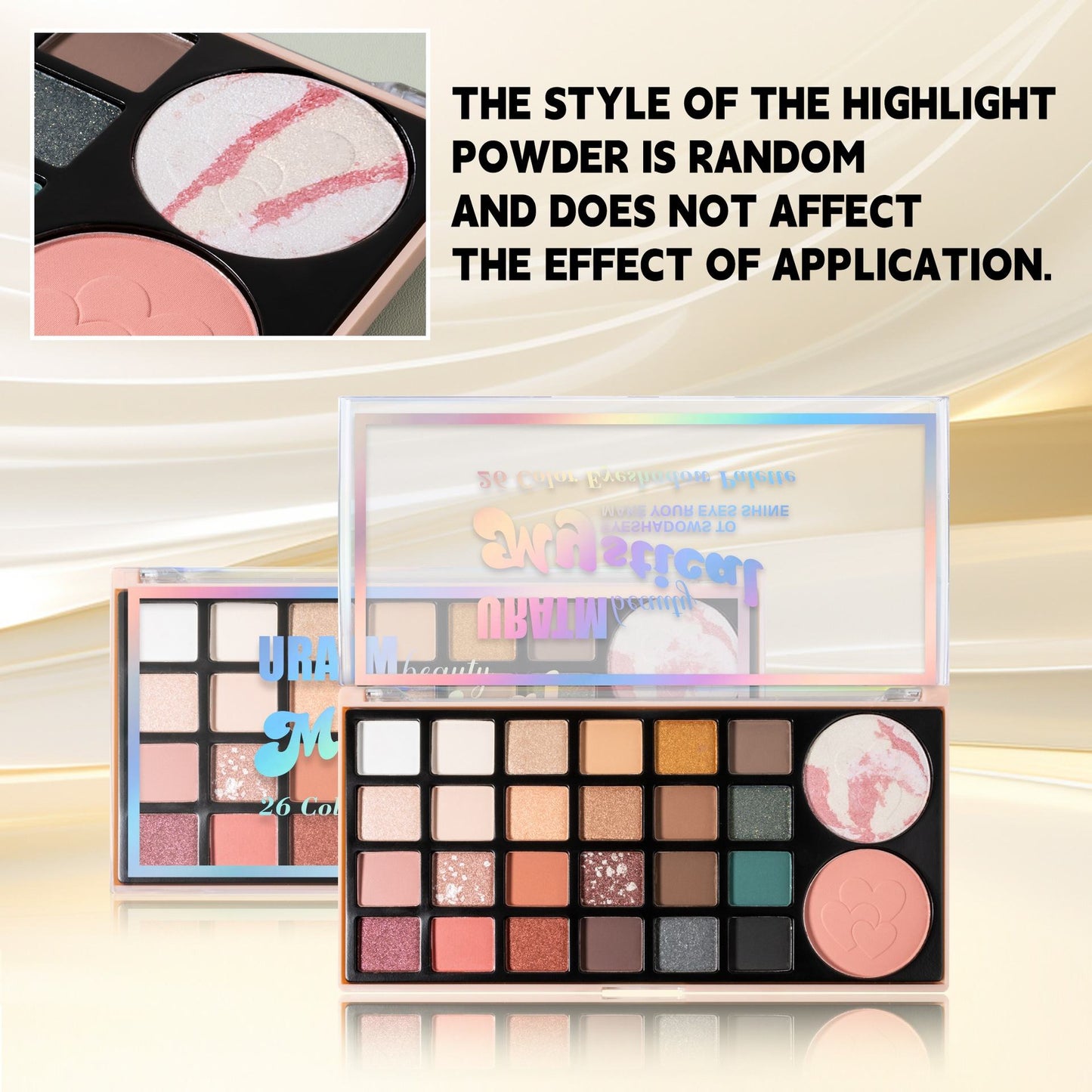 Cross-border 26-color Eyeshadow Palette Multifunctional All-in-one Matte Pearlescent Fine Shimmer Eyeshadow Blush Highlighter