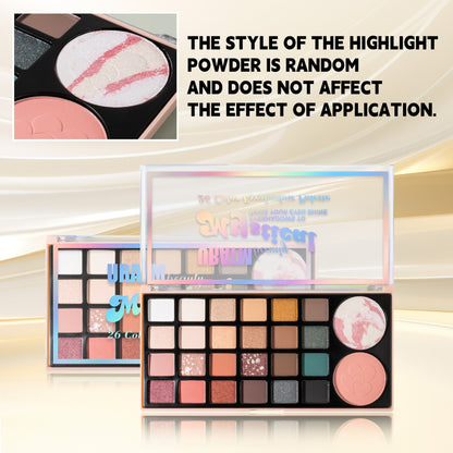 Cross-border 26-color Eyeshadow Palette Multifunctional All-in-one Matte Pearlescent Fine Shimmer Eyeshadow Blush Highlighter