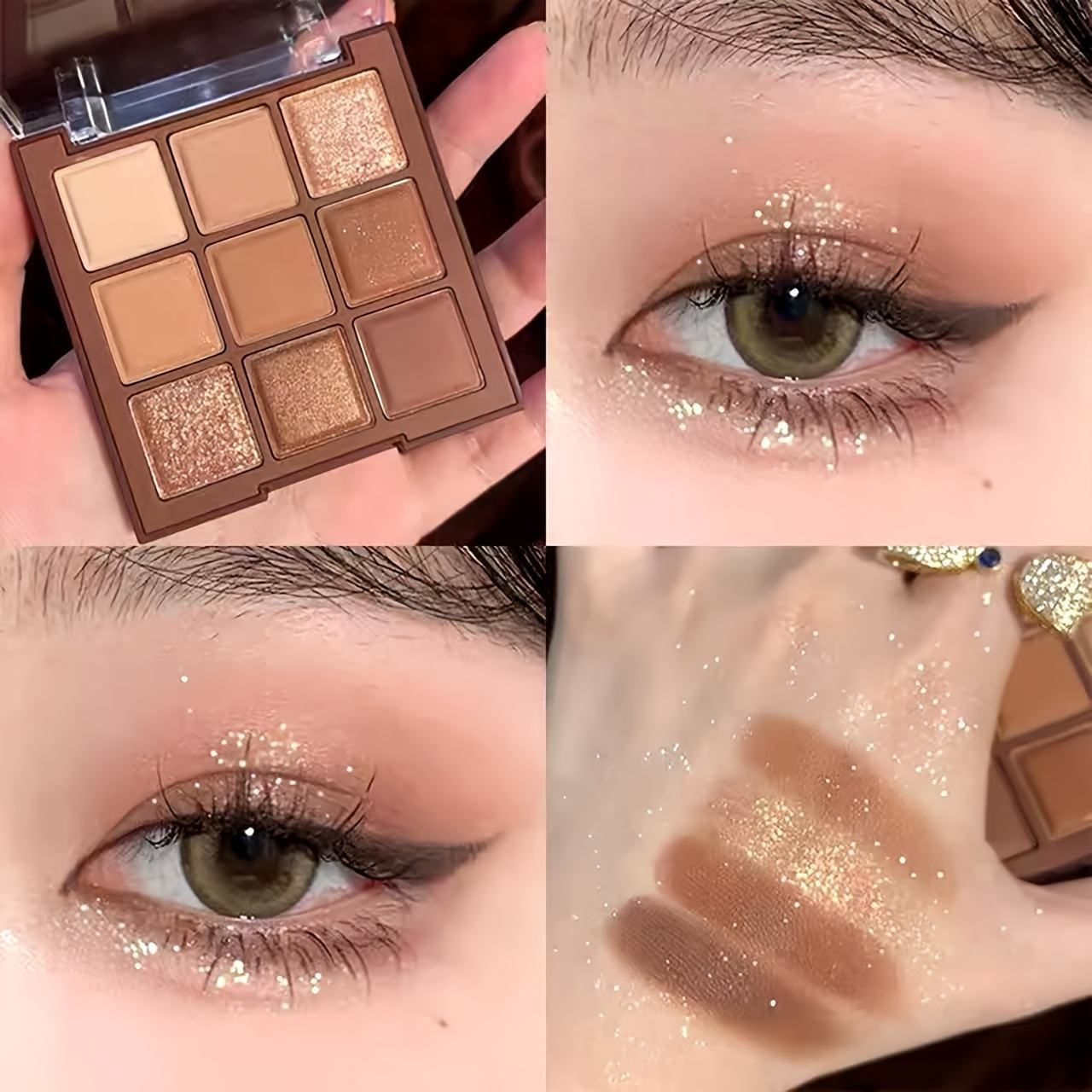 Wholesale Mocha Chocolate 9 Shades Eyeshadow Palette Brown Color Tone Eye Makeup Eye Shadow for Black Girls