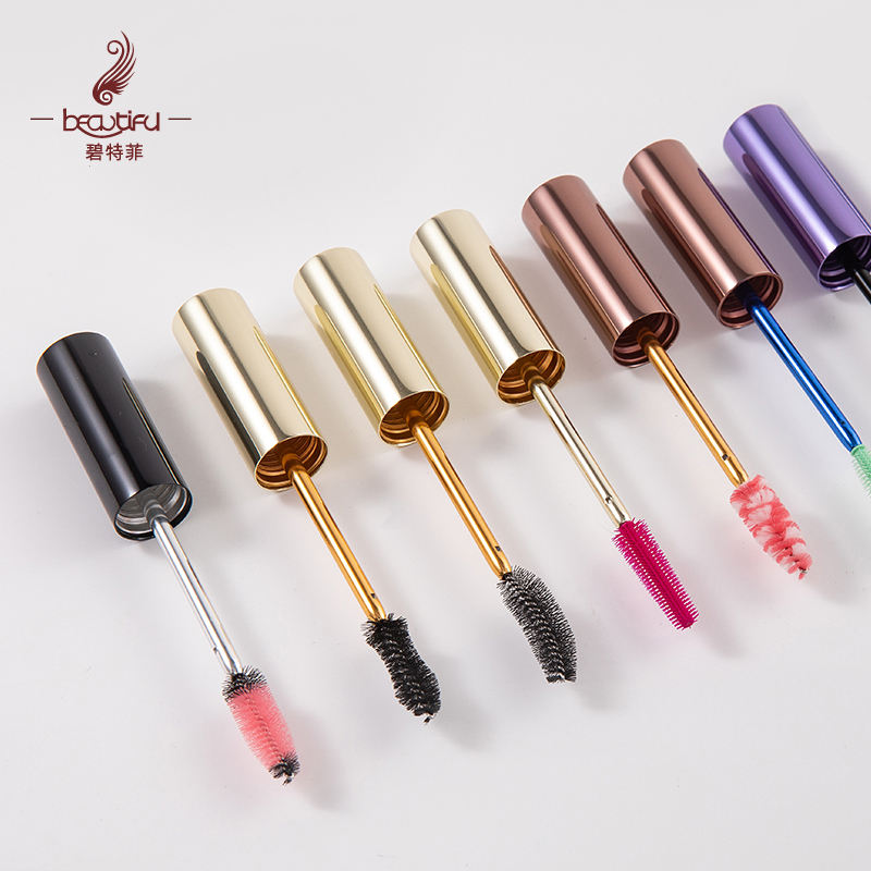 Luxury Custom Logo Makeup Beauty Mascara Packaging 100% Pure Aluminum Empty Mascara Tube