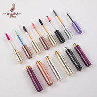 Luxury Custom Logo Makeup Beauty Mascara Packaging 100% Pure Aluminum Empty Mascara Tube