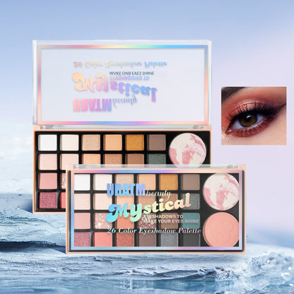 Cross-border 26-color Eyeshadow Palette Multifunctional All-in-one Matte Pearlescent Fine Shimmer Eyeshadow Blush Highlighter