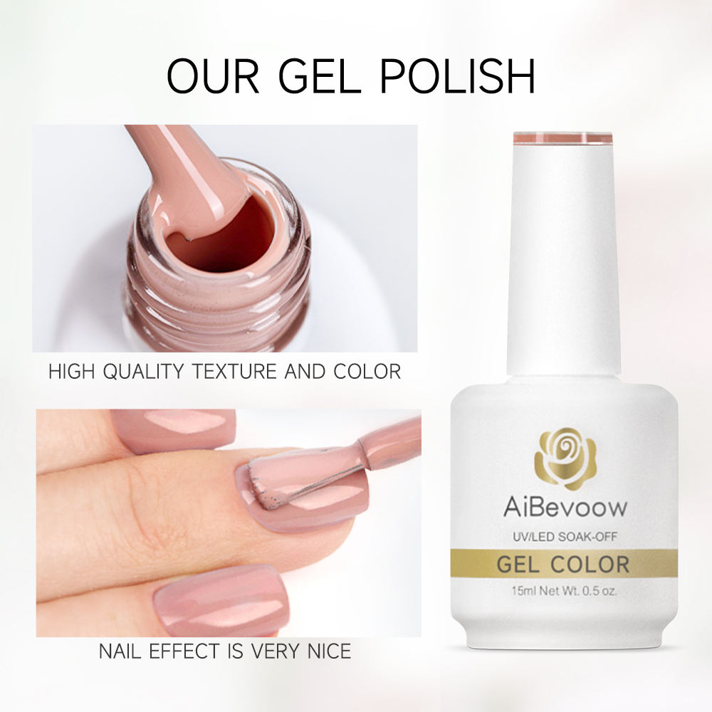 AiBevoow 15Ml 46 Colors High Quality Gel Nail Polish OEM Wholesale Nail Suppliers Nail Art Painting Gel Polish for Nail Beauty