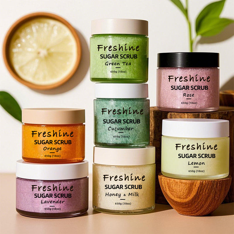 OEM Skincare Manufacturer Shea Sugar Scrub Private Label Natural Cleaning Products Exfoliating Foot Mask Body Scrub Store rating: 5.0 (19 reviews) #3