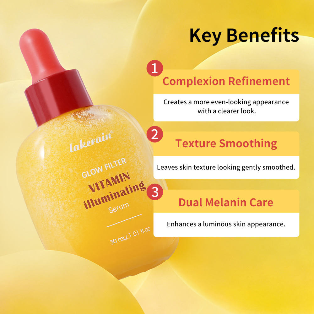 Private Label Vitamin C Illuminating Serum Brightening Facial Serum for Dark Spot Corrector Even Skin Tone OEM Serum