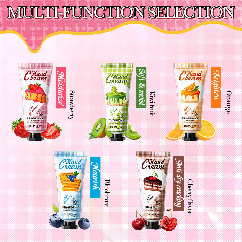 Fruity Hand Cream Flower Herbal Hand Cream 20g Honey Avocado Nourishing Hand Lotion