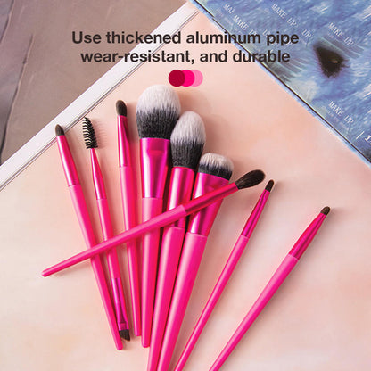 Custom Pink Professional Makeup Brush Kit Private Label Cosmetic Brush Set with Logo for Face Foundation Makeup