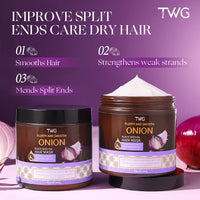 TWG RTS New Arrivals Onion Black Seed Oil Fluffy Hair Mask Repair Anti Frizz Hair Care Nourishing Moisturizing Onion Hair Mask