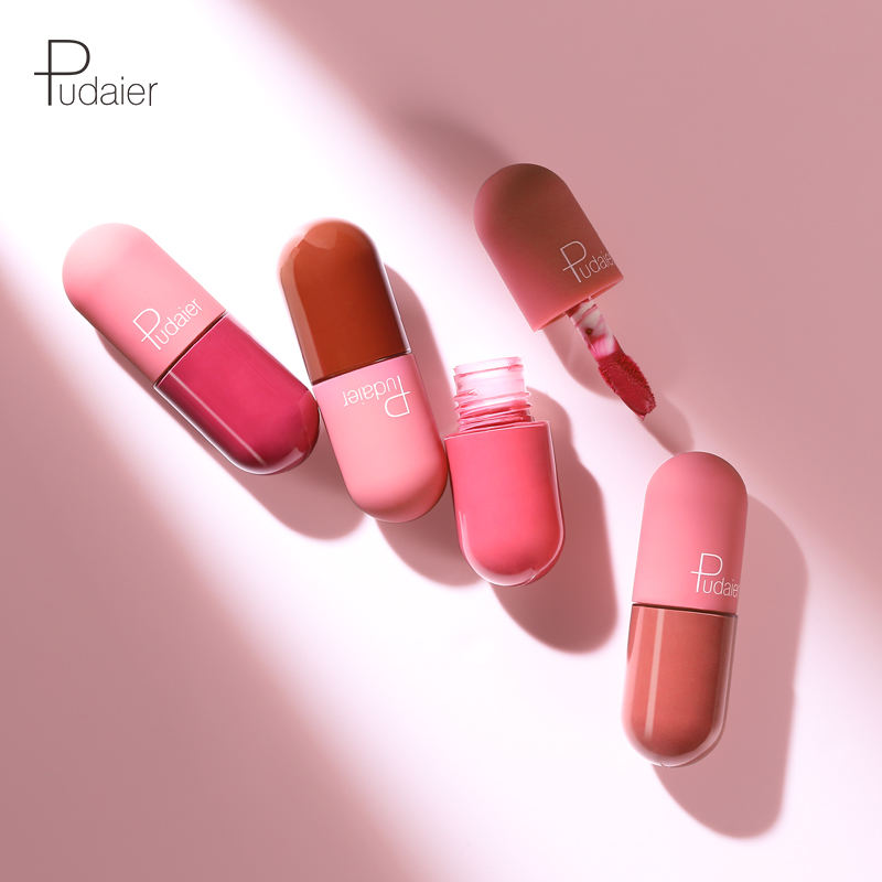 Wholesale Makeup Mini Capsule Matte Liquid Lipstick Matte 18 Shades Waterproof Nude Color Private Label Lip Set