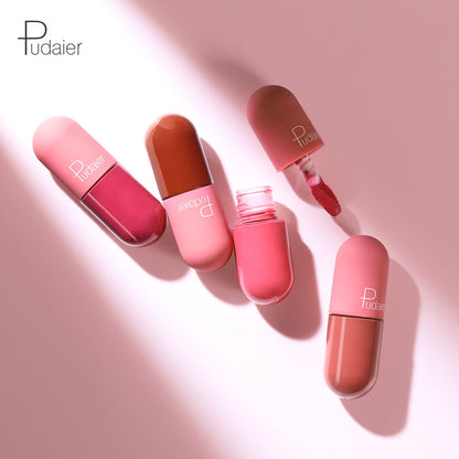 Wholesale Makeup Mini Capsule Matte Liquid Lipstick Matte 18 Shades Waterproof Nude Color Private Label Lip Set