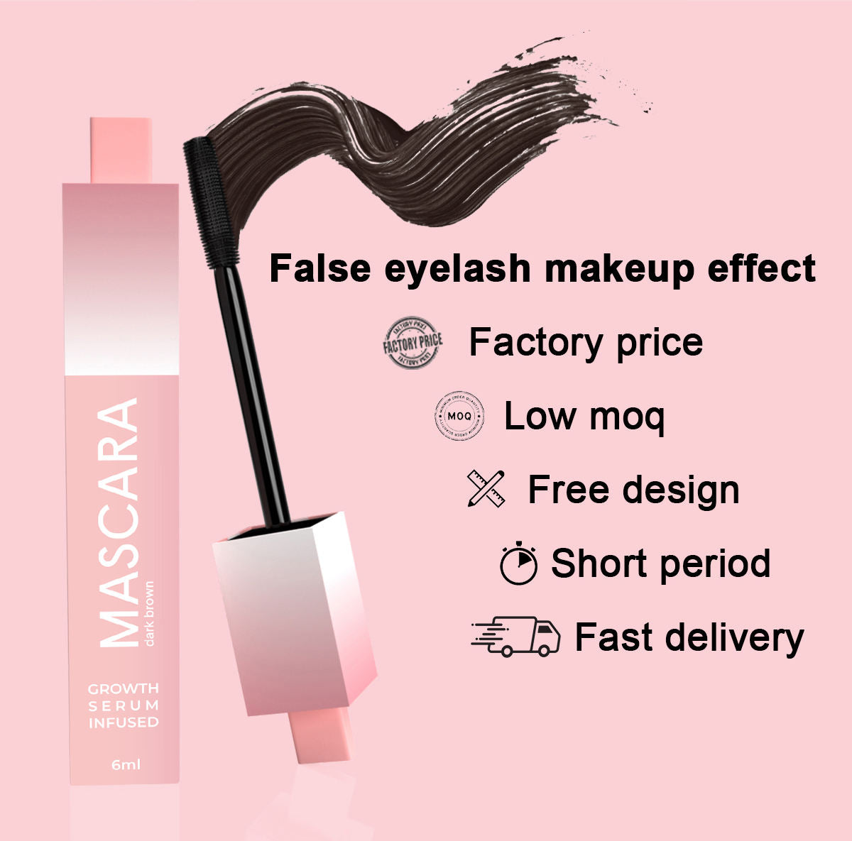 Best Selling Makeup Product Organic Cruelty Free Sky High Eyelash Volume Mascara Private Label Adjustable Mascara for Lash Lift