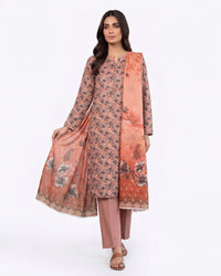 Blush Bloom Printed 3-Piece Lawn Suit